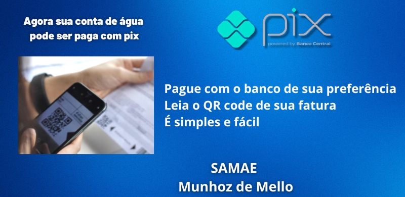Pague sua conta de água com pix